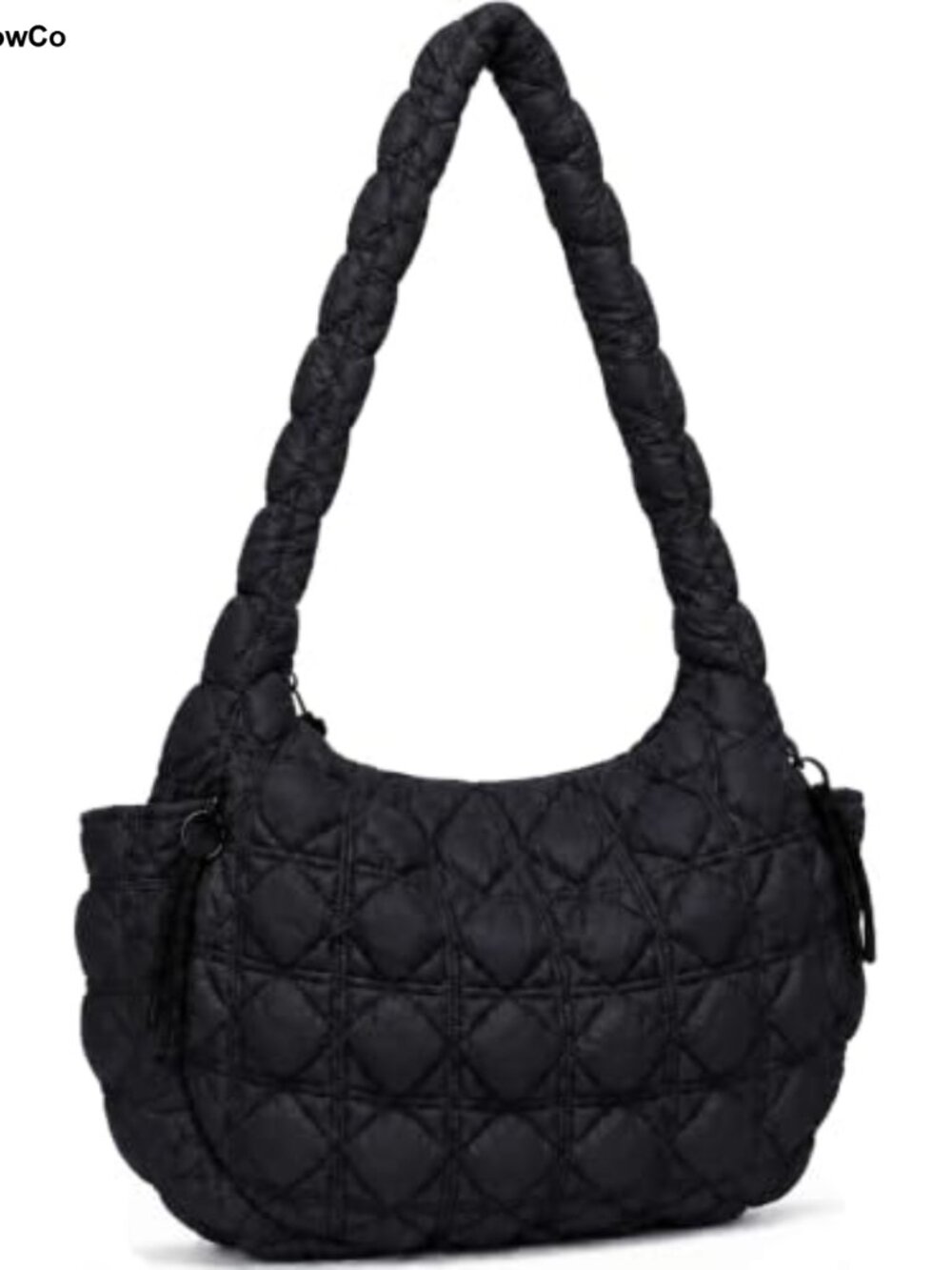 Quilted Puffer Tote Bag Large Nylon Crossbody Shoulder Bag Lightweight